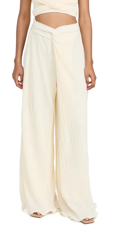 Maylé Vásquez Sabana Ii Wrap Around Trousers In Off White