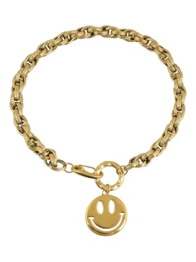 Mayol Chain Smiley-face Necklace In Gold