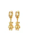 Mayol Child Teddy Bear Hoop Earrings In Gold