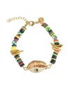 Mayol Good Vibrations Natural-shell Bracelet In Multi
