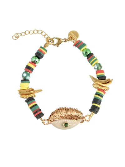 Mayol Good Vibrations Natural-shell Bracelet In Multi