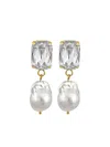 Mayol Julie Pearl Crystal-embellishment Earrings In Metallic