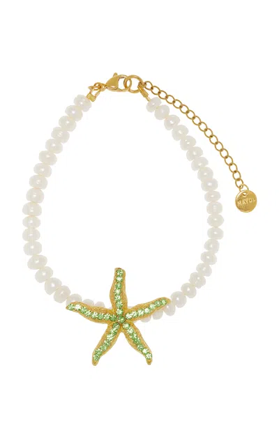 Mayol Mariana Crystal; Pearl Anklet In Multi