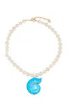 MAYOL THE URSULA PEARL; GLASS PENDANT NECKLACE