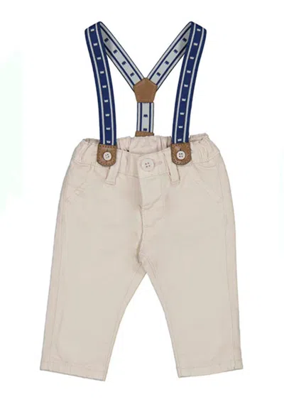 Mayoral Kids' Baby Boy's Trouser With Suspender In Khaki In Neutral