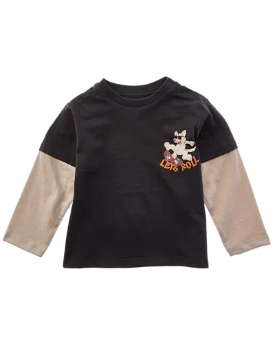 Mayoral Kids' Baby Double-sleeve T-shirt In Black