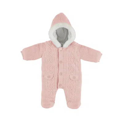 Mayoral Kids' Baby Girls Knit Footed Coverall In Pink