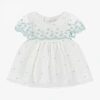 MAYORAL BABY GIRLS WHITE EMBROIDERED TULLE DRESS