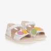 MAYORAL BABY GIRLS WHITE FAUX LEATHER SANDALS
