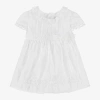 MAYORAL BABY GIRLS WHITE ORGANZA CEREMONY DRESS
