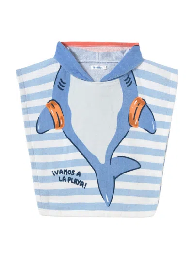 Mayoral Baby Hooded Beach Towel In Shark