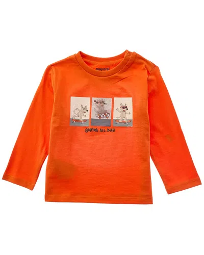 Mayoral Kids' Baby Interactive Lenticular T-shirt In Black