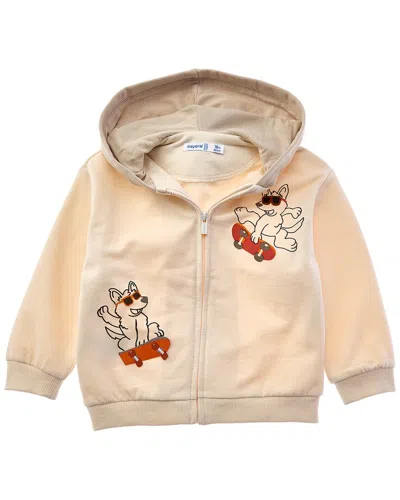 Mayoral Kids' Baby Interactive Zip Sweatshirt In Neutral