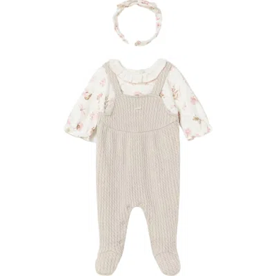 Mayoral Baby Romper And Headband Set In Pink