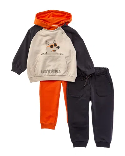 Mayoral Kids' Baby Tracksuit In Orange