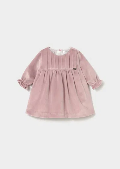 Mayoral Kids' Baby's Velvet Dress In Pink