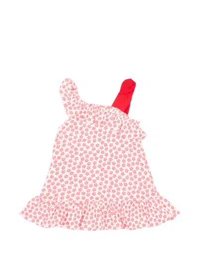 Mayoral Babies' Bambula Ruffled Star-print Mini Dress In Multi