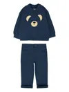 Mayoral Bear-applique Tracksuit In Gold