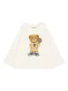 Mayoral Bear-print Long-sleeve T-shirt In White