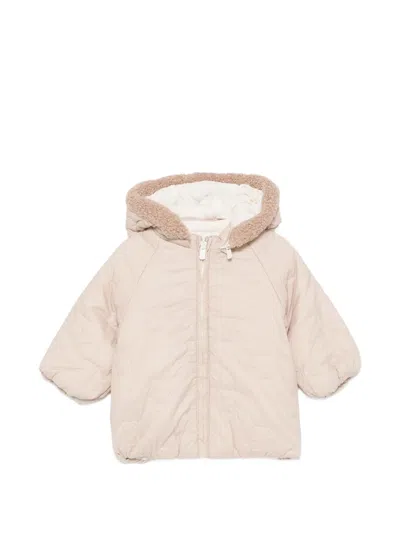 Mayoral Babies' Bear-quilted Reversible Padded Jacket In Neutrals
