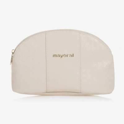 Mayoral Beige Faux Leather Pouch (25cm)