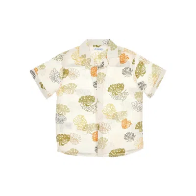 Mayoral Better Cotton Printed Shirt Kids In Beige