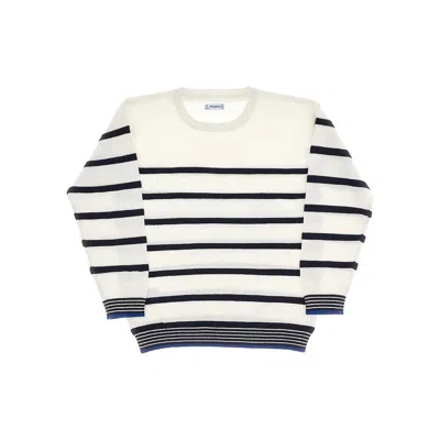 Mayoral Better Cotton Striped Sweater Kids In White