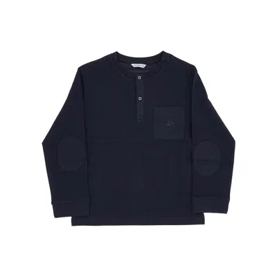 Mayoral Better Cotton T-shirt With Buttoned Neckline Kids In Blue