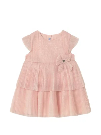 Mayoral Babies' Bow-detail Dress In Pink