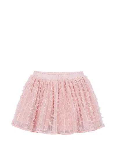 Mayoral Bow-detail Layered Skirt In Pink