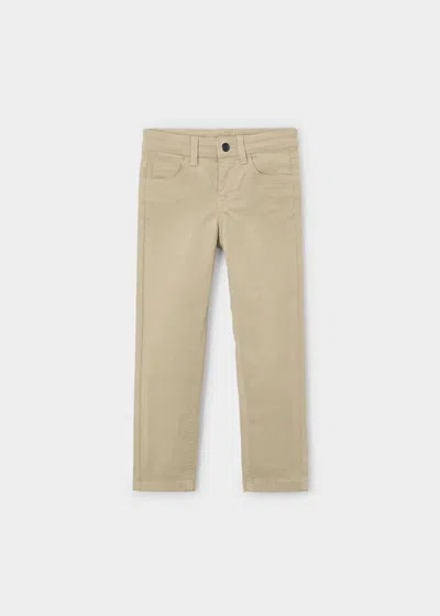 Mayoral Kids' Boy's 5 Pocket Slim Fit Pants In Cashew In Neutral