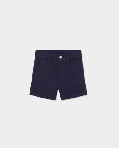 Mayoral Kids' Boy's Chino Twill Shorts In Navy In Blue