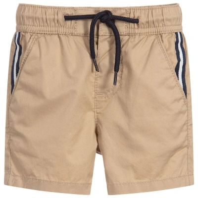 Mayoral Babies' Boys Beige Cotton Shorts In Neutral