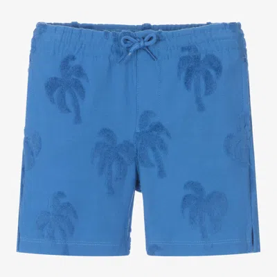 Mayoral Kids' Boys Blue Cotton Towelling Shorts