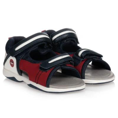 Mayoral Babies' Boys Blue, Red & White Sandals