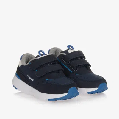 Mayoral Kids' Boys Blue Velcro Trainers