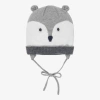 MAYORAL BOYS GREY BEAR WOOL BLEND HAT