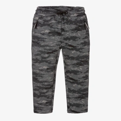 Mayoral Babies' Boys Grey Camouflage Joggers In Gray