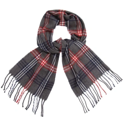 Mayoral Kids' Boys Grey Check Scarf In Gray