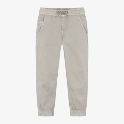 Mayoral Kids' Boys Grey Cotton Trousers