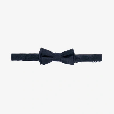 Mayoral Babies' Boys Navy Blue Bow Tie In White