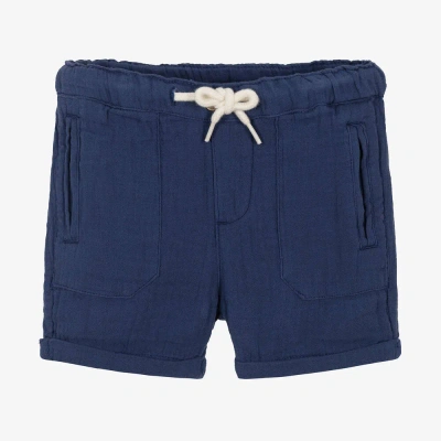 Mayoral Babies' Boys Navy Blue Cotton Shorts