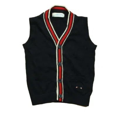 Pre-owned Mayoral Kids' Boys Navy Sweater Vest In Blue