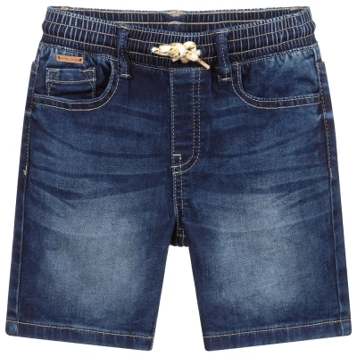 Mayoral Kids' Boys Organic Cotton Jersey Shorts In Blue