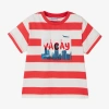 MAYORAL BOYS RED STRIPED COTTON VACAY T-SHIRT