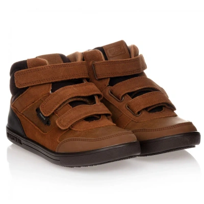 Mayoral Boys Teen Brown High-top Trainers