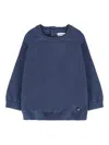 Mayoral Button-fastening Cotton Sweater In Blue