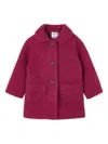 Mayoral Button Terry Coat In Pink