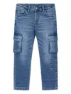 Mayoral Cargo-pocket Jeans In Blue