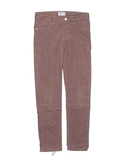 Pre-owned Mayoral Kids' Casual Pants In Burgundy